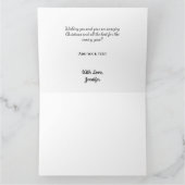 Eenvoudig minimaal voeg je logo-tekstnaam toe kaart (Binnen)