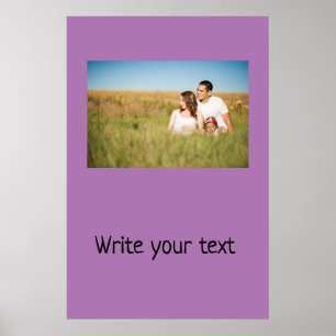 Eenvoudig minimaal voeg je logo-tekstnaam toe poster