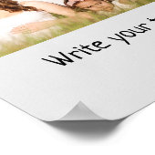 Eenvoudig minimaal voeg je logo-tekstnaam toe poster (Hoek)