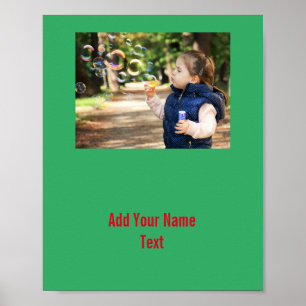 Eenvoudig minimaal voeg je logo-tekstnaam toe poster