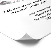 Eenvoudig minimaal voeg je logo-tekstnaam toe poster (Hoek)