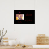 Eenvoudig minimaal voeg je logo-tekstnaam toe poster (Keuken)