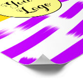 Eenvoudig minimaal voeg je logo-tekstnaam toe poster (Hoek)