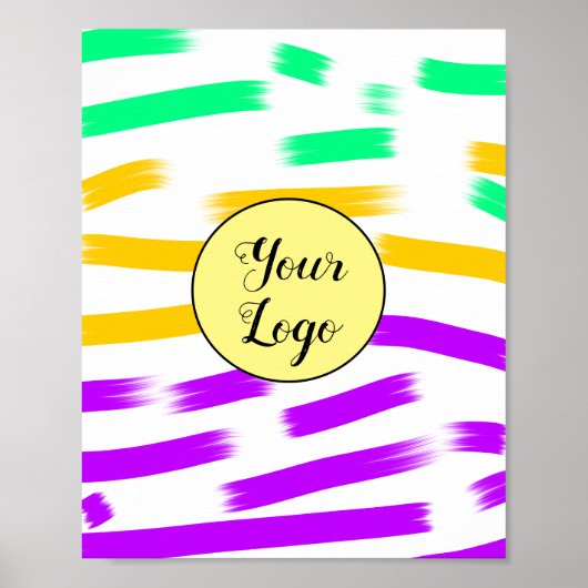 Eenvoudig minimaal voeg je logo-tekstnaam toe poster (Voorkant)