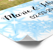 Eenvoudig minimaal voeg je logo-tekstnaam toe poster (Hoek)