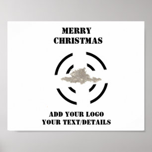 Eenvoudig minimaal voeg je logo-tekstnaam toe poster