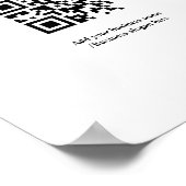 Eenvoudig minimaal voeg je logo-tekstnaam toe poster (Hoek)