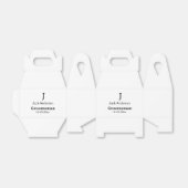 EENVOUDIG MINIMAAL voeg je naam toe aangepaste gro Bedankdoosjes (Uitgevouwen)