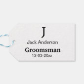 EENVOUDIG MINIMAAL voeg je naam toe aangepaste gro Cadeaulabel (Achterkant Horizontaal)