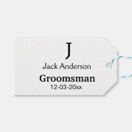 EENVOUDIG MINIMAAL voeg je naam toe aangepaste gro Cadeaulabel