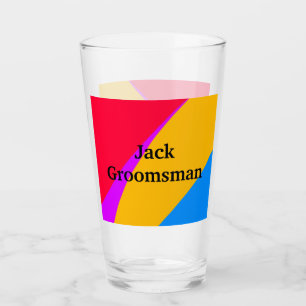 EENVOUDIG MINIMAAL voeg je naam toe aangepaste gro Glas