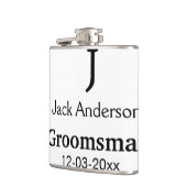 EENVOUDIG MINIMAAL voeg je naam toe aangepaste gro Heupfles (Links)