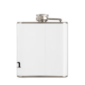 EENVOUDIG MINIMAAL voeg je naam toe aangepaste gro Heupfles (Achterkant)