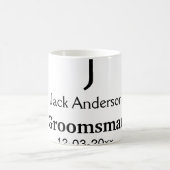 EENVOUDIG MINIMAAL voeg je naam toe aangepaste gro Koffiemok (Center)