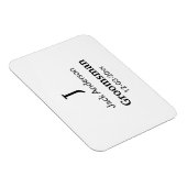 EENVOUDIG MINIMAAL voeg je naam toe aangepaste gro Magneet (Rechterzijde)