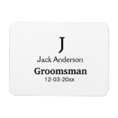 EENVOUDIG MINIMAAL voeg je naam toe aangepaste gro Magneet (Horizontaal)