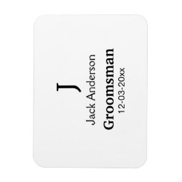 EENVOUDIG MINIMAAL voeg je naam toe aangepaste gro Magneet