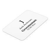 EENVOUDIG MINIMAAL voeg je naam toe aangepaste gro Magneet (Linkerzijde)