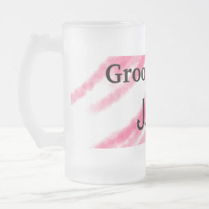 EENVOUDIG MINIMAAL voeg je naam toe aangepaste gro Matglas Bierpul