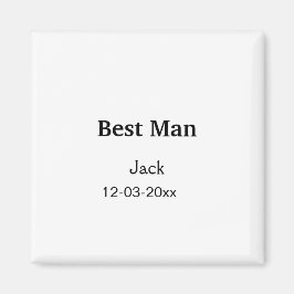 EENVOUDIG MINIMAAL voeg je naam toe getuige Magneet