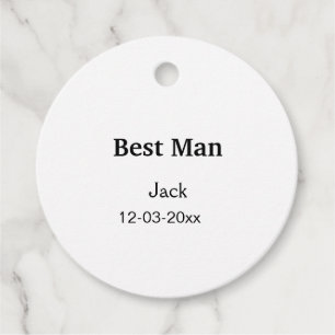 EENVOUDIG MINIMAAL voeg je naam toe getuige van de Bedankjes Labels