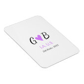 EENVOUDIG MINIMAAL voeg je naam van het koppel sta Magneet (Rechterzijde)