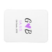 EENVOUDIG MINIMAAL voeg je naam van het koppel sta Magneet (Horizontaal)