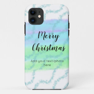 eenvoudig minimaal voeg je tekst foto toe kerstmis Case-Mate iPhone case