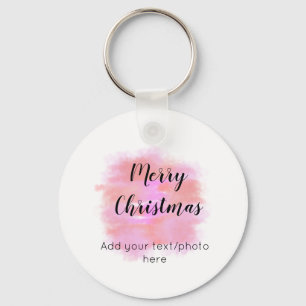 eenvoudig minimaal voeg je tekst foto toe kerstmis sleutelhanger
