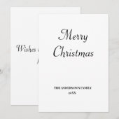 eenvoudig minimaal voeg je tekst toe kerst persona (Voorkant / Achterkant)