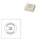 eenvoudig minimaal voeg je zakelijke logo toe rubberstempel (Gestempeld)
