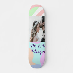 eenvoudig minimaal voeg jouw naam fotopastelverf t persoonlijk skateboard