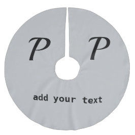 eenvoudig minimaal voeg jouw tekst monogram foto b kerstboom rok