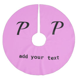 eenvoudig minimaal voeg jouw tekst monogram foto b kerstboom rok