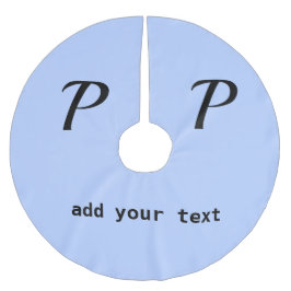 eenvoudig minimaal voeg jouw tekst monogram foto b kerstboom rok