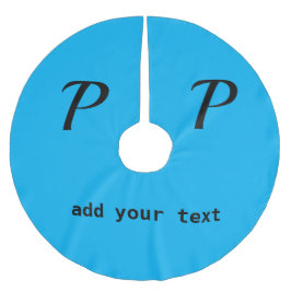 eenvoudig minimaal voeg jouw tekst monogram foto b kerstboom rok