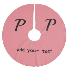 eenvoudig minimaal voeg jouw tekst monogram foto b kerstboom rok