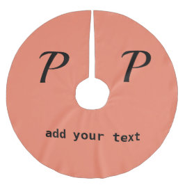 eenvoudig minimaal voeg jouw tekst monogram foto b kerstboom rok