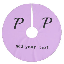 eenvoudig minimaal voeg jouw tekst monogram foto b kerstboom rok