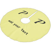 eenvoudig minimaal voeg jouw tekst monogram foto b kerstboom rok (Gekanteld)