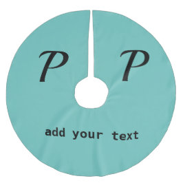 eenvoudig minimaal voeg jouw tekst monogram foto b kerstboom rok