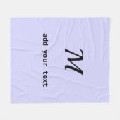 eenvoudig minimaal voeg jouw tekst monogram foto t fleece deken (Voorkant (Horizontaal))