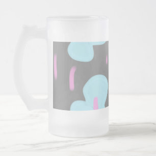 eenvoudig minimaal voeg jouw tekst monogram foto t matglas bierpul