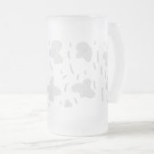 eenvoudig minimaal voeg jouw tekst monogram foto v matglas bierpul (Voorkant rechts)