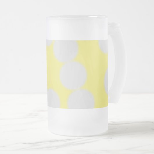 eenvoudig minimaal voeg jouw tekst monogram foto v matglas bierpul (Voorkant rechts)