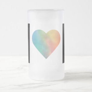 eenvoudig minimaal voeg jouw tekst monogram foto v matglas bierpul