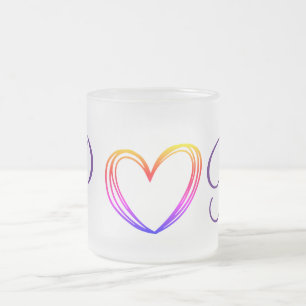 eenvoudig minimaal voeg jouw tekst monogram foto v matglas koffiemok