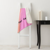 eenvoudig minimaal voeg jouw tekst monogram foto's sherpa deken (In situ)