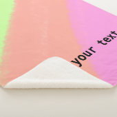 eenvoudig minimaal voeg jouw tekst monogram foto's sherpa deken (3/4)