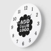 Eenvoudig Minimaal Voeg uw Business Logo Promotion Grote Klok (Hoek)